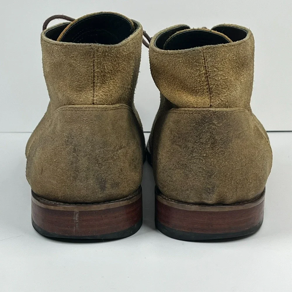 Nisolo Suede Leather Chukka Boots Men's 12 Casual Comfort Lace Up Preppy Tobacco
